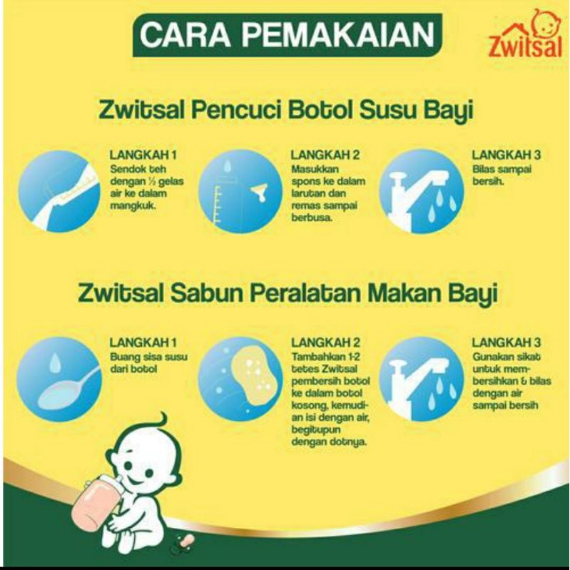 Zwitsal Baby Bottle Cleaner pembersih botol 425 Ml