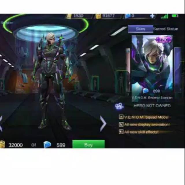 Gift Skin Venom Epic Gusion Murah Shopee Indonesia