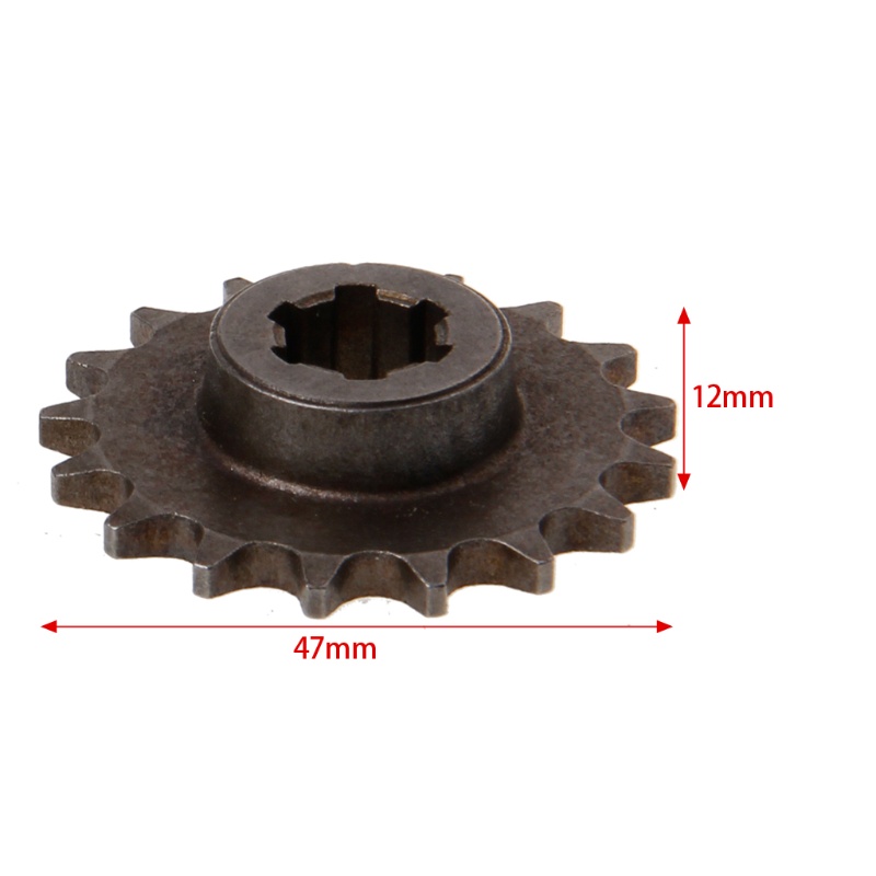 Sun Sprocket Rantai Utama Roda Depan Motor 47cc 49cc 11 14 17 20 Teeth