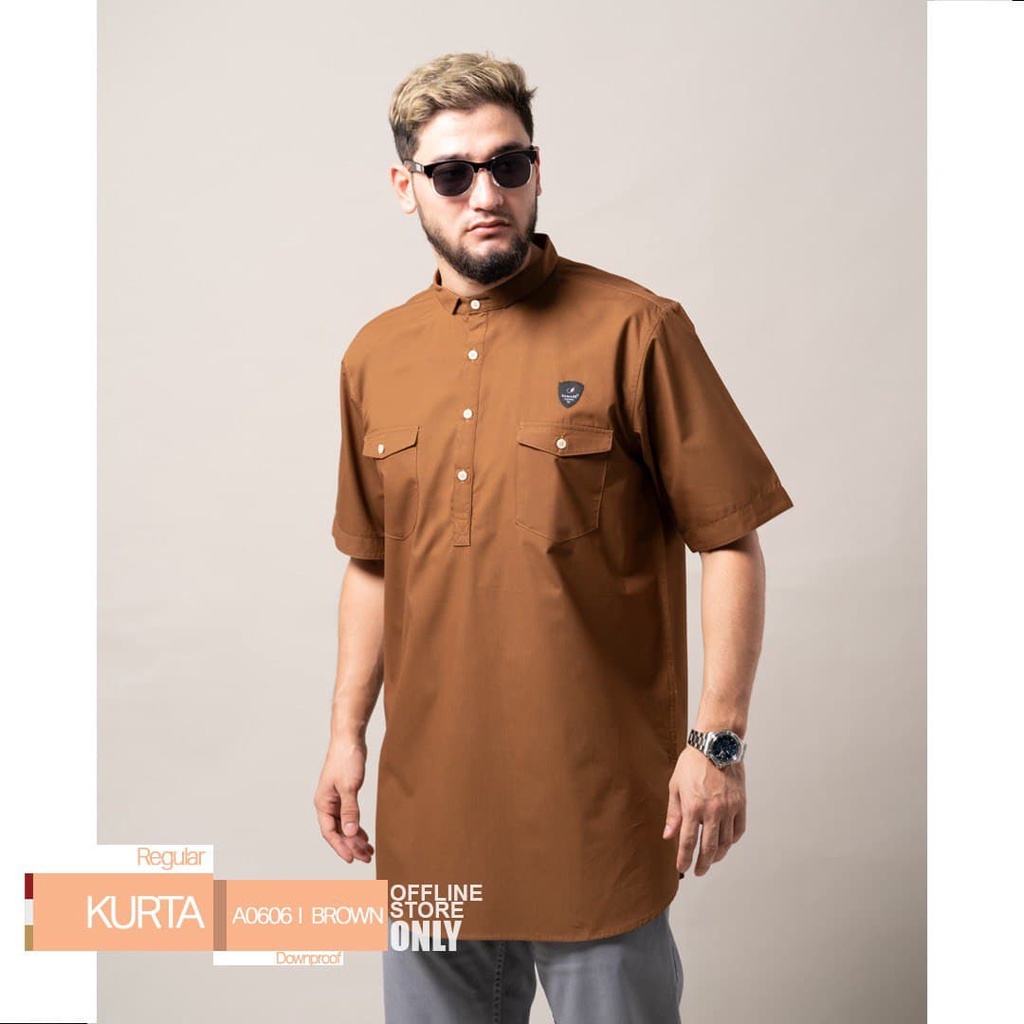 Samase Baju Koko Kurta Muslim Premium Polos Lengan Pendek | Shopee