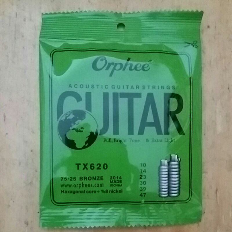 senar gitar/guitar orphee akustik/elektrik