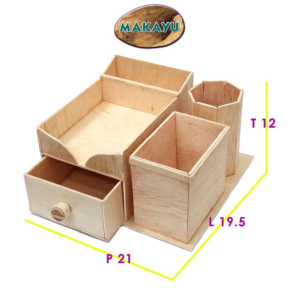 

Rak Kosmetik/ kotak kayu/Storage Box/Tempat Pulpen H 101121