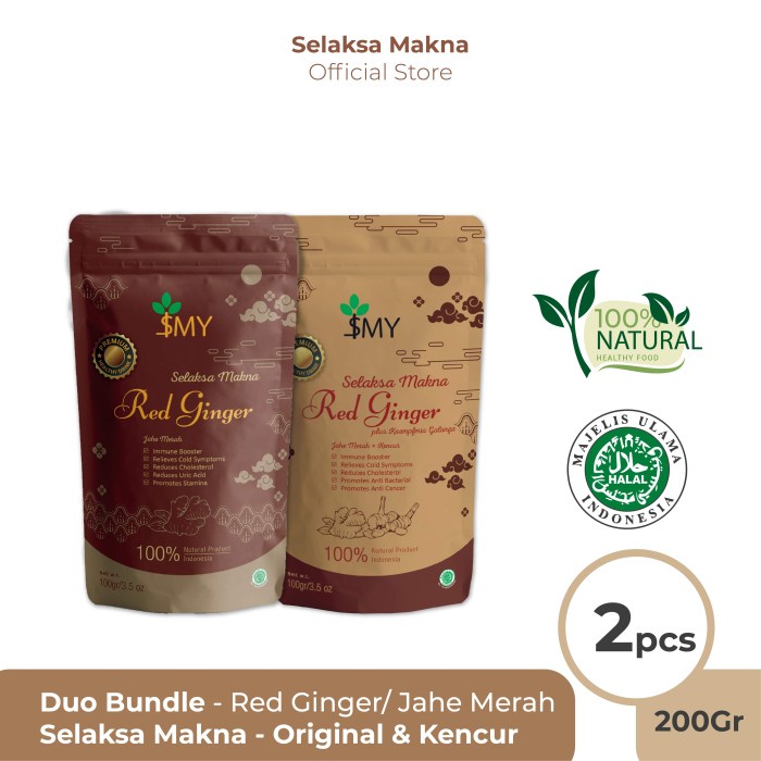 

Jahe Merah Selaksa Makna Red Ginger - Duo Bundle - Original & Kencur - BARU
