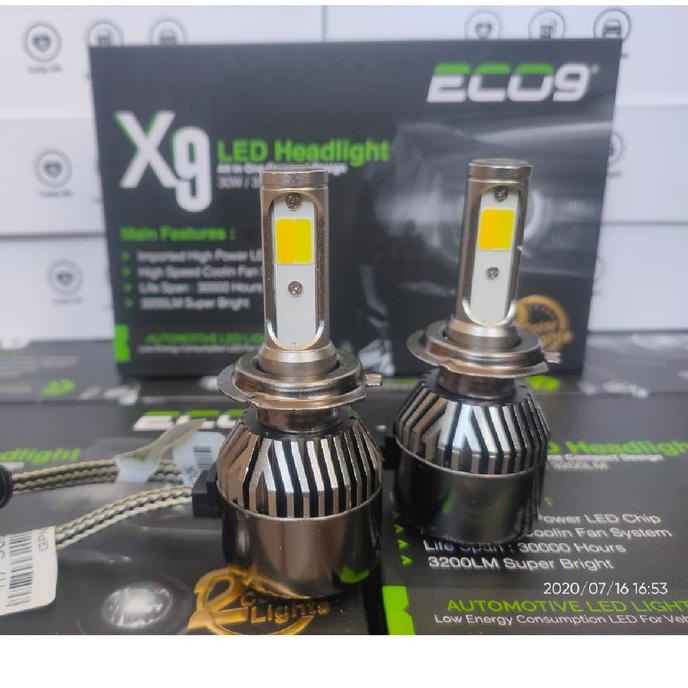 X9 ECO 9 LUMINOS LED HB3 3 WARNA GARANSI - LAMPU LED HB3 36 WATT
