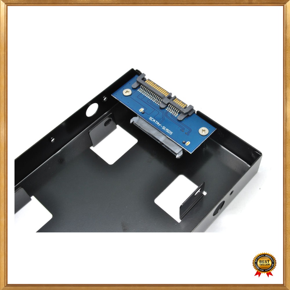 Promo Internal HDD  SSD 2.5 Inch to 3.5 Inch Enclosure - Black Diskon