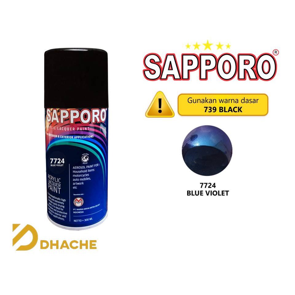 Sapporo Bunglon 7724 Blue Violet / Sapporo Biru Violet / Pilok / Pylox / Pilox 300 ml