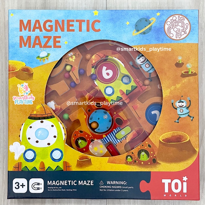 

Toi Wooden Magnetic Maze Planet Mainan Edukasi Anak