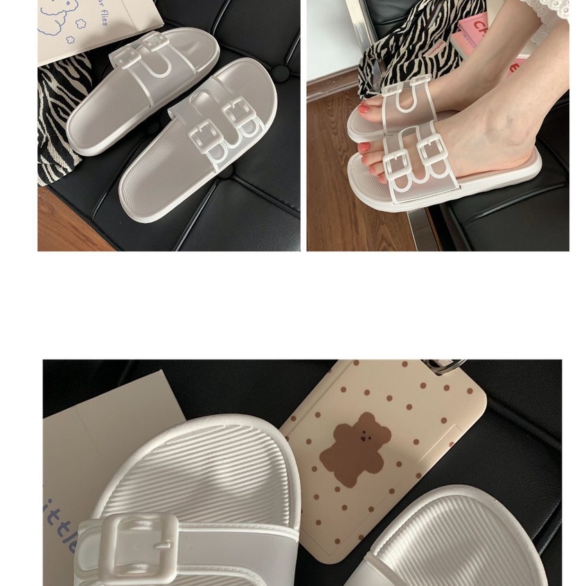 3.3 SALE SANDAL JELLY WANITA IMPORT WILLONA BALANCE TERBARU GESPER SENDAL KARET N202-PUTIH