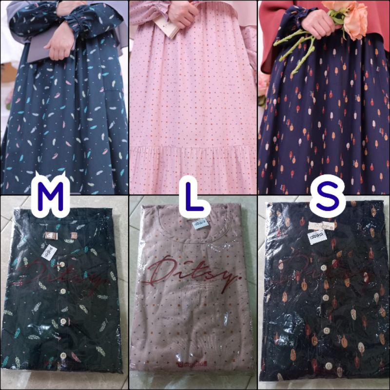 Ready‼️ Ditsy reject sale freccia dusty pink, tree midnight, monstera black, viridity black, cat bla
