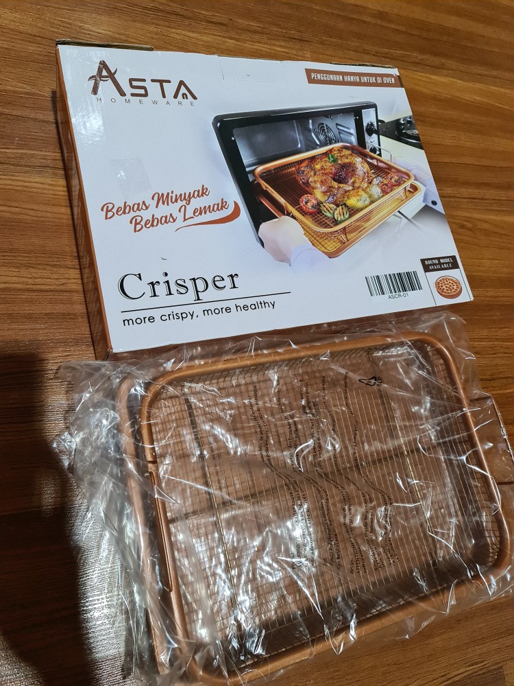 Asta Crisper Bulat - Alat Panggangan - Alat Peniris Minyak - Tirisan Minyak - Alat Pemanggang Oven