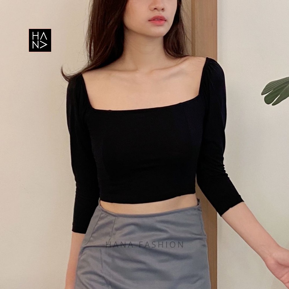 HanaFashion JKT - Patricia Crop Top Stylish Wanita Murah - CT093