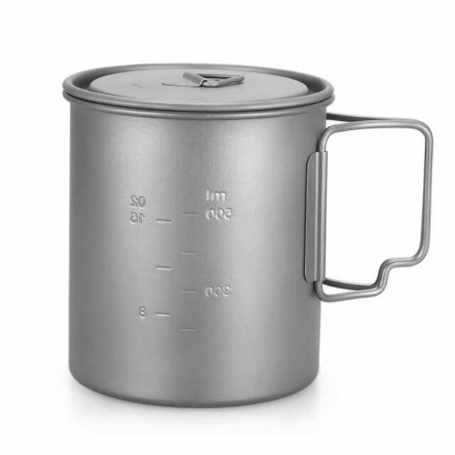 Tomshoo titanium 750ml ultralight portable pot mug camping outdoor