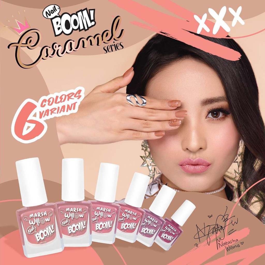 ⭐BAGUS⭐ [BISA PILIH WARNA] MARSHWILLOW NAIL POLISH BOOM | Kutek / Cat Kuku Ecer