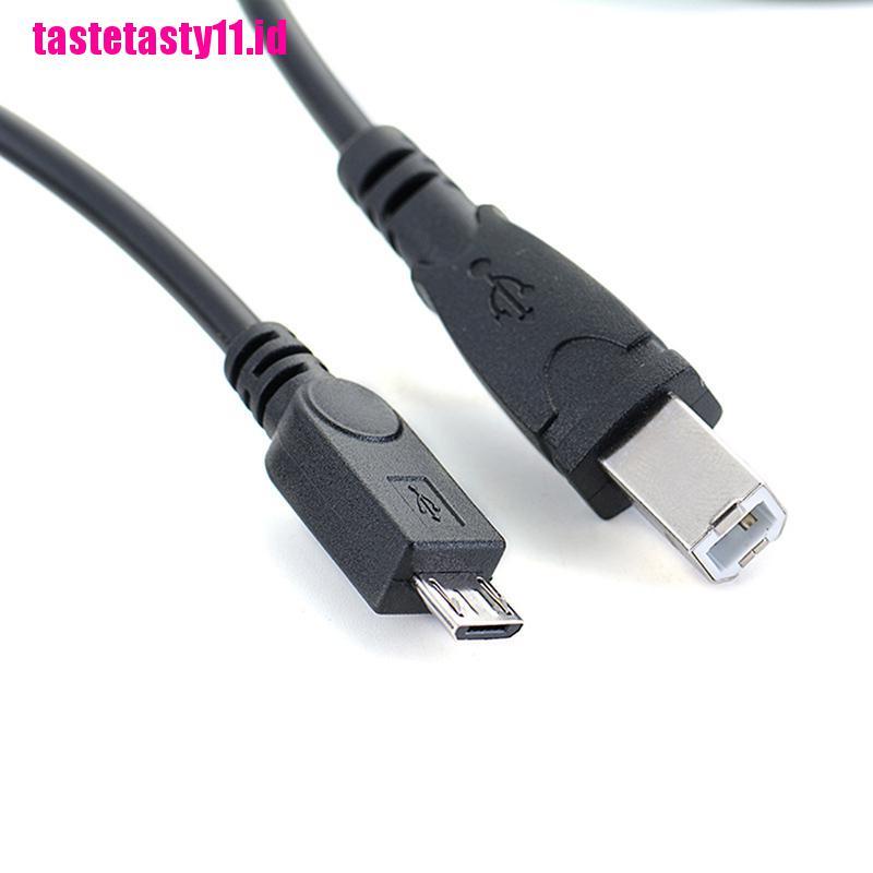 Kabel Data OTG Micro USB Male To USB B Type B Male Panjang 3.2ft Untuk Handphone