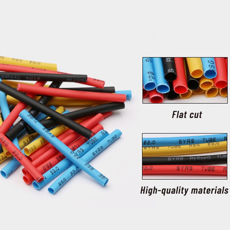 Gro 328pcs ​Heat-Shrink Tube Wire Wrap Cable Sleeve Assortment Ratio 2: 1 Electric Insulation Tube Fast-Heat Shrinkage