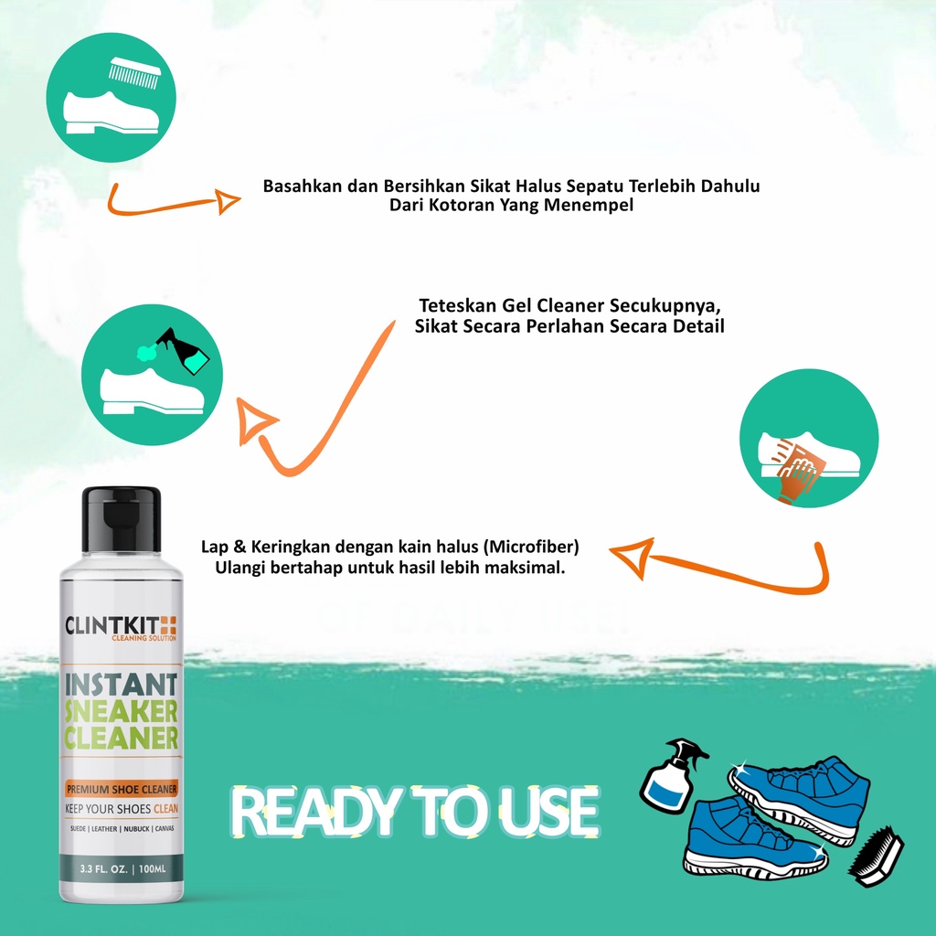 Premium Shoe Cleaner Sabun Cuci Pembersih Sepatu Instant Shoes Cleaner