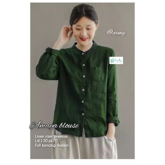 Blouse Wanita Terbaru / Kemeja Blouse Wanita Korean Style / Blouse Kekinian / Viola Viona Blouse By Masilca / Baju Atasan Wanita Best Seller-4