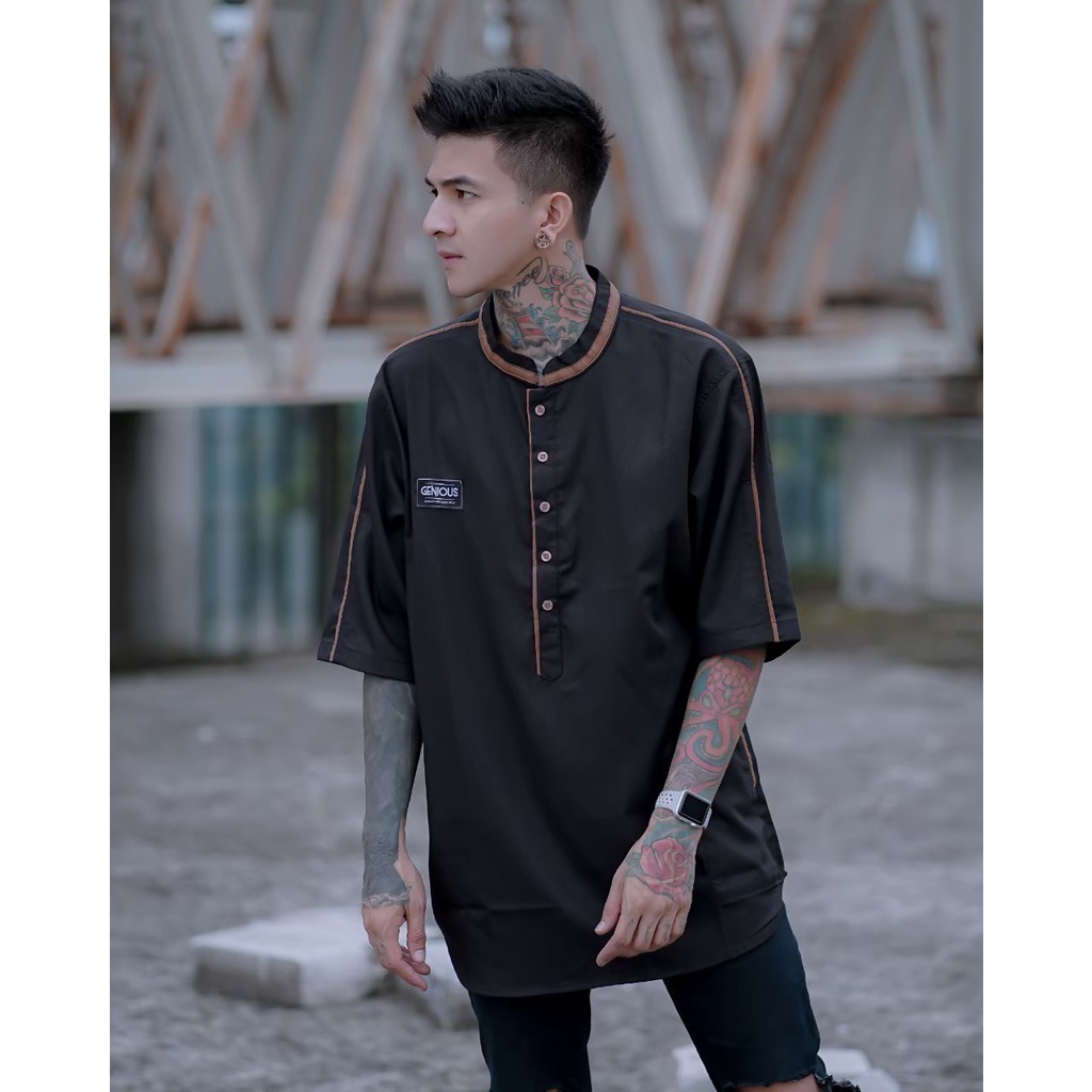 [COD]BAJU KOKO KURTA PAKISTAN PRIA REMAJA DAN DEWASA LENGAN PENDEK//KOKO KURTA GENIUS//KOKO MOTIF TERBARU 2022//M L XL