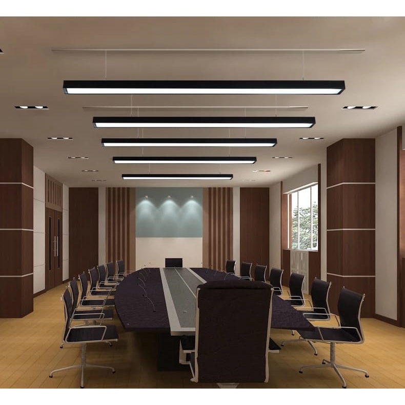 Lampu LED  Gantung Office Kantor Balok Chandelier Modern Minimalis Mewah