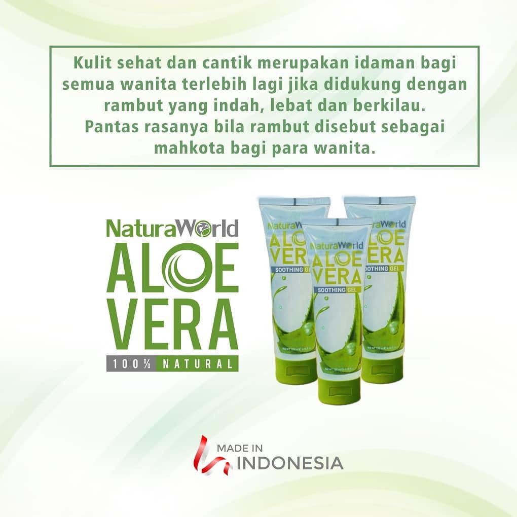 Aloevera Soothing Gel by Natura World 100% Original