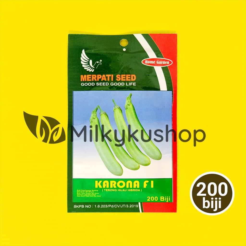 BENIH MERPATI SEED KARONA F1 TERONG 200 BIJI SACHET KEMASAN PABRIK