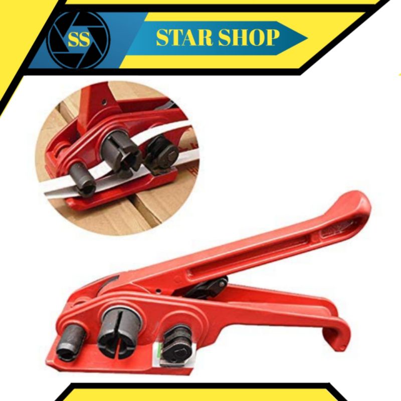 

Poly strapping tensioner / cutter manual banding tool