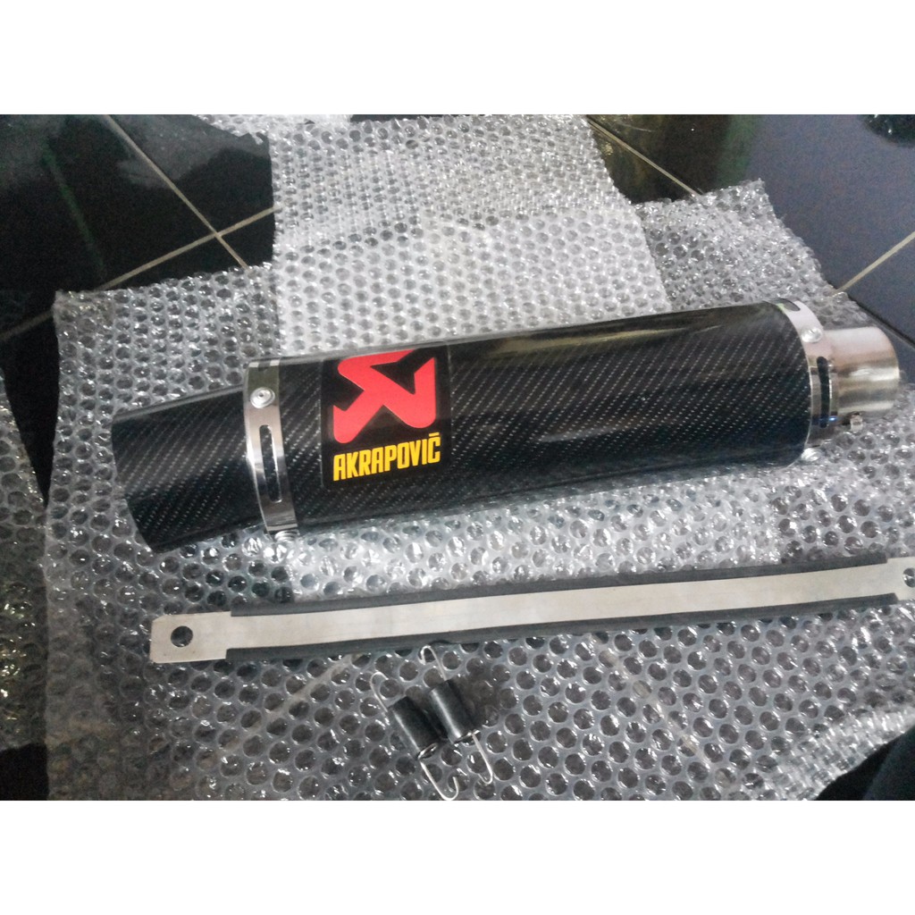 Knalpot Akrapovic bulat carbon silencer only