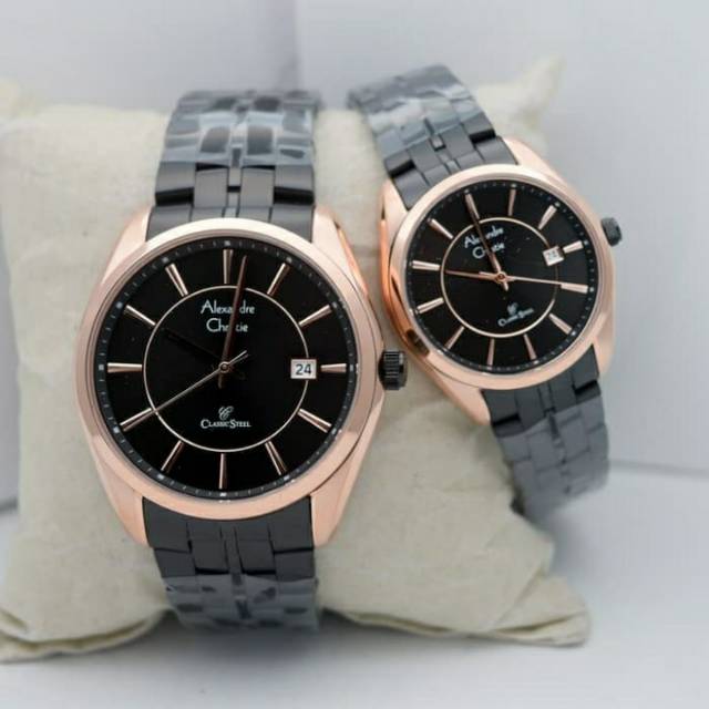 Alexandre Christie Couple 8578 Black Rosegold original