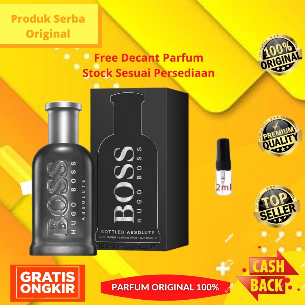 Parfum Parfume Perfume Perawatan Asli Original Pria Laki Laki Cowok Hugo Boss Bottled Absolute For M
