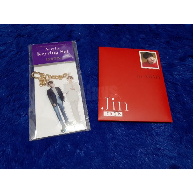 [READY] DICON VOL.10 JIN KEYRING CHRISTMAS ACCORDION BTS GOES ON VERSION WINTER 2021 DISPATCH MAGAZI