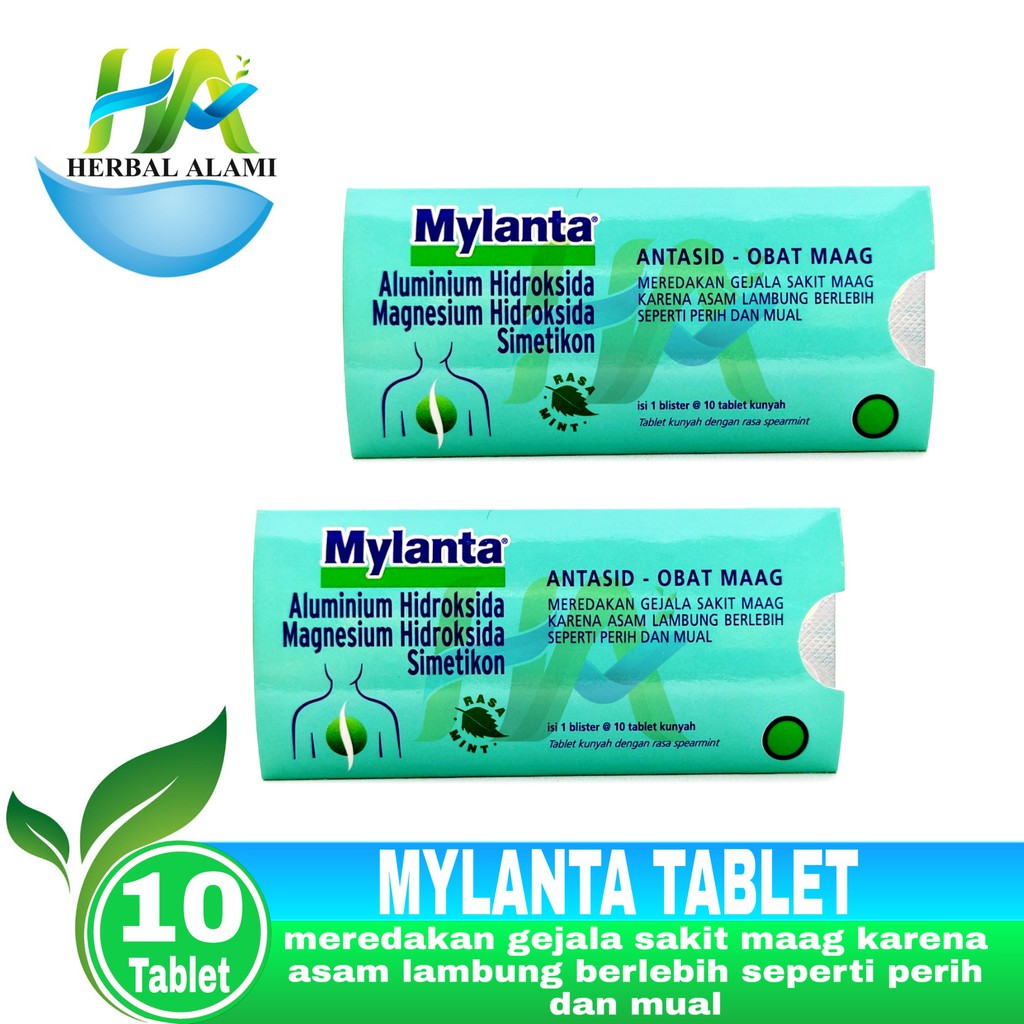 Mylanta Tablet Kunyah - Obat Sakit Maag &amp; Asam Lambung Berlebih