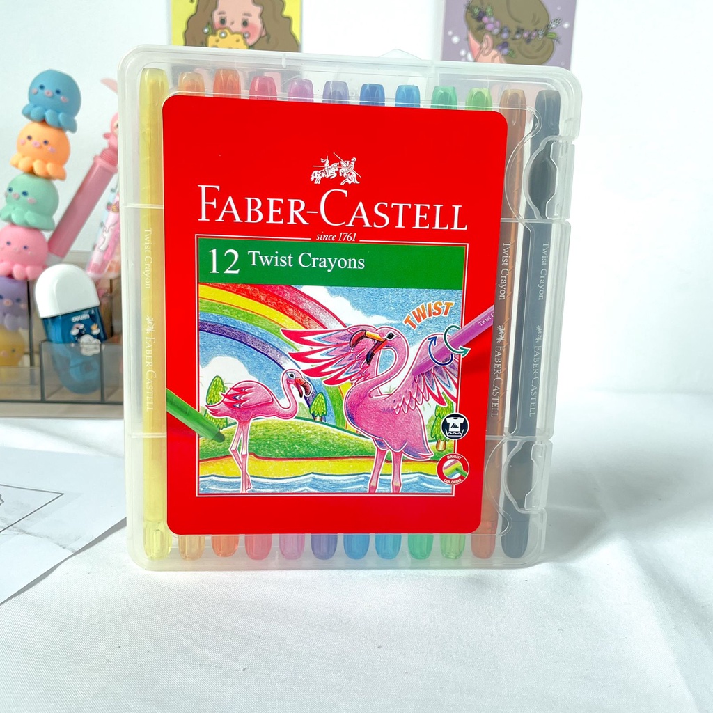 

Faber Castell Twist Crayon Krayon 12 warna 12 color Krayon Alat Menggambar atau Mewarnai Warna Pastel