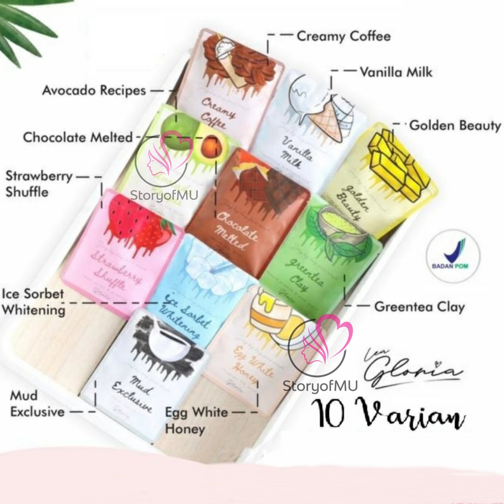 Bpom 20gr Lea Gloria Day By Day Face Mask 20gr Masker Bubuk Shopee Indonesia