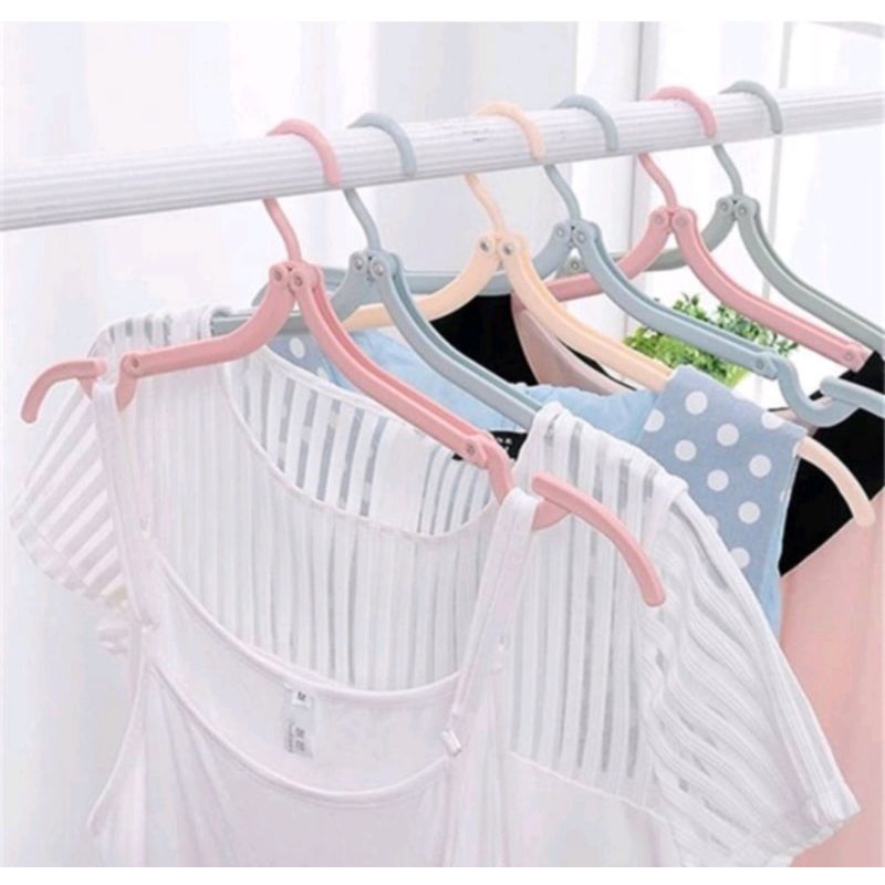 HANGER LIPAT PORTABLE / GANTUNGAN BAJU LIPAT / MAGIC HANGER