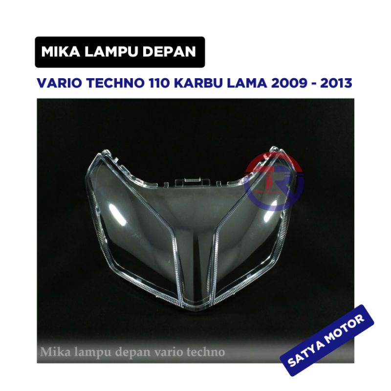 Mika Lampu Depan Vario Techno 110 Karbu Lama 2009 2010 2011 2012 2013 / Mika Bening Putih Motor / Ge