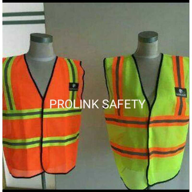 ROMPI SAFETY BAHAN POLISTER 2 WARNA HIJAU DAN ORANYE