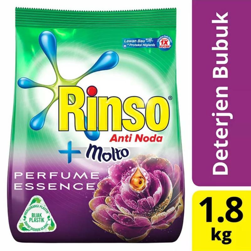 RINSO MOLTO BUBUK PURPLE / rinso molto 1.8kg - rinso bubuk - Rinso pelembut pakaian - rinso molto
