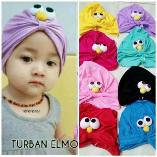 turban / anak / bayi / ciput  /allsize 0-3 tahun 0-3 tahun/ TURBAN-ELMO