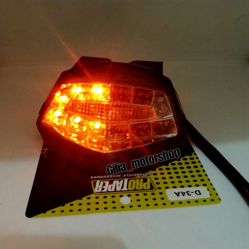 Stoplamp Lampu Stop Led Plus Sen Ninja 150 RR Ninja 250 Karbu Lampu Belakang 3 in 1 Plus Senja Ninja RR Ninja 250 Karbu