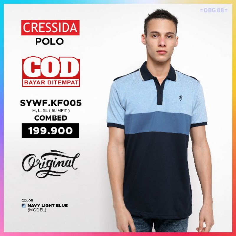 Kaos polo pria Cressida Kaos kerah pria Cresida Polo shirt Cressida SYWF.KF005