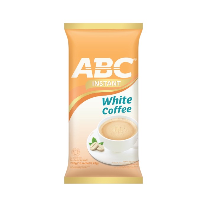 

MURAH ABC White Instant Coffee Pack 10 (isi 10 sachet @20gram)
