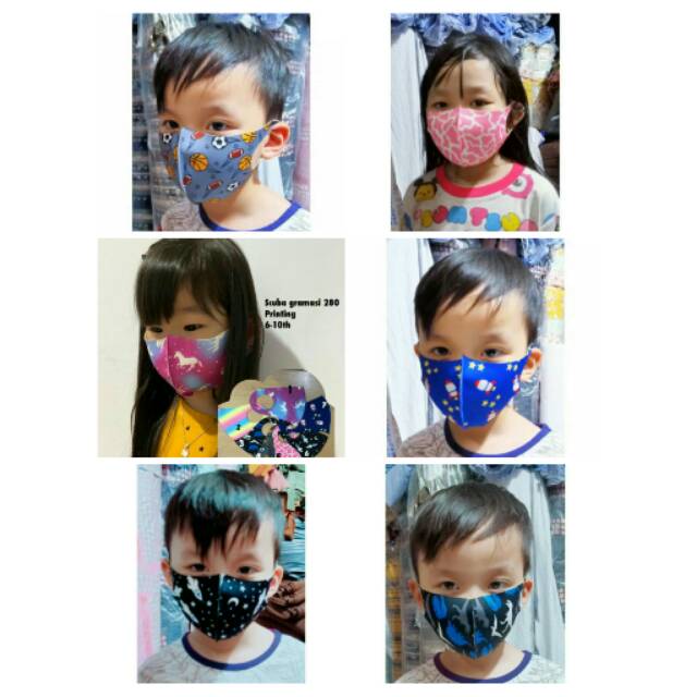 MASKER SCUBA MOTIF UNTUK ANAK / SCUBA MOTIF MURAH