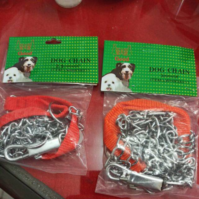 Rantai anjing - Rantai hewan - Rantai kucing - Dog Chain size 2,5mmdan 3mm (Baca diskripsi)