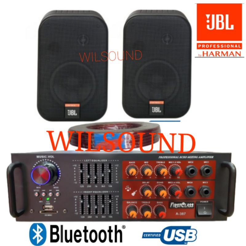 PAKET SOUND SYSTEM CAFE RESTORAN RUMAHAN JBL CONTROL 1 X ORIGINAL