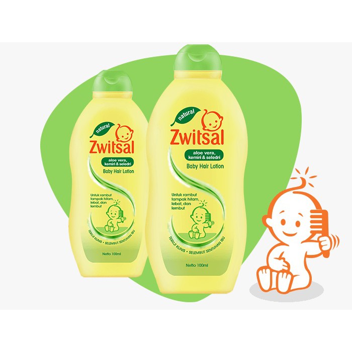 Zwitsal Natural Baby Hair Lotion Aloe Vera  50/100/200 ml