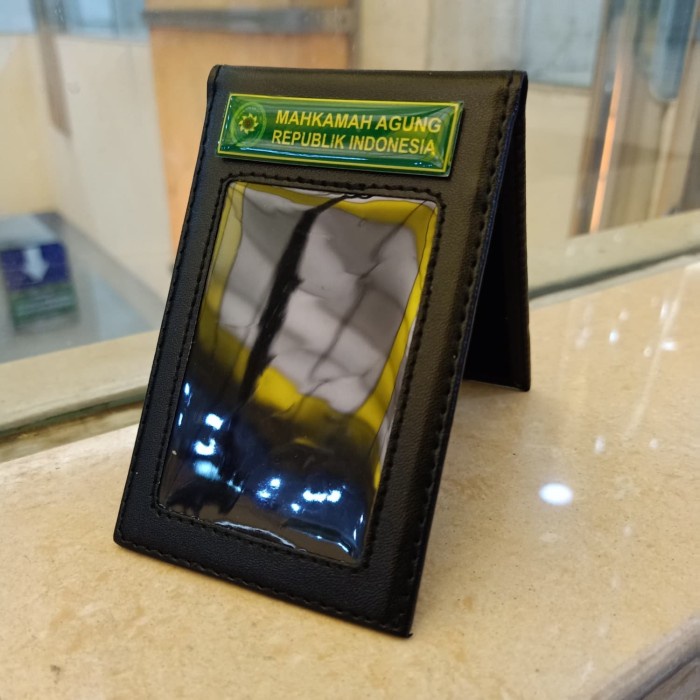 

Update Name Tag Id Card Tempat Kartu Kulit Mahkamah Agung Ri Ma Ri 2 Sisi Trendi