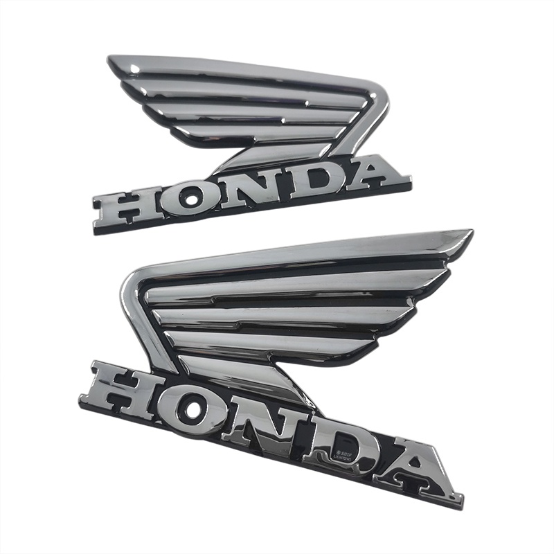 2pcs Stiker Emblem Logo Honda Bahan ABS Untuk Dekorasi Motor