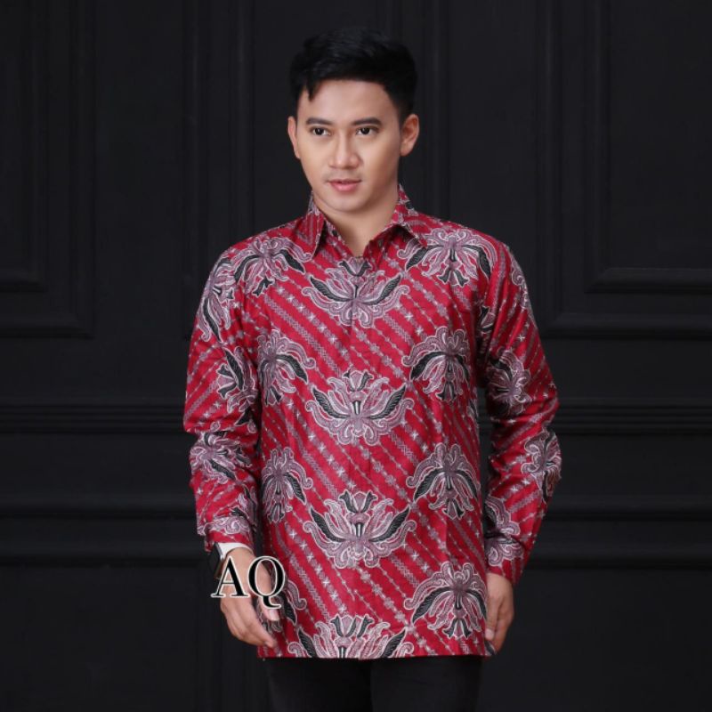 NEW ARRIVAL DISTRO BATIK PRIA BORDIR SOGAN HRB026 BATIKAF