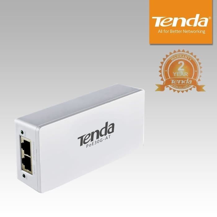 Tenda PoE30G-AT PoE Injector delivers up to 30W output power per port