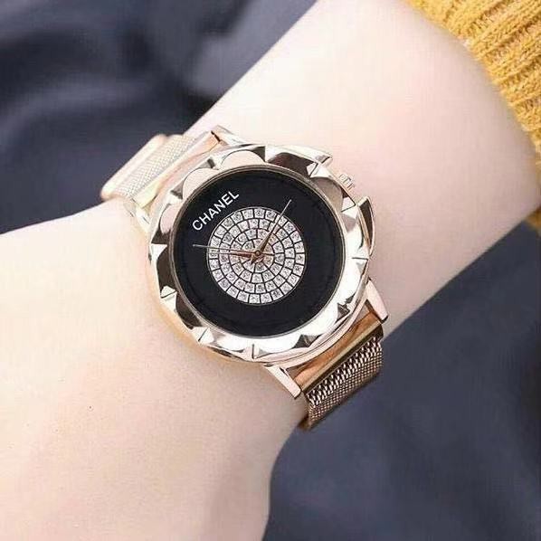 COD JAM TANGAN WANITA RANTAI PASIR MAGNET SUPER MAGNET RANTAI JAM TANGAN ANALOG IMPORT JAM MURAH W50